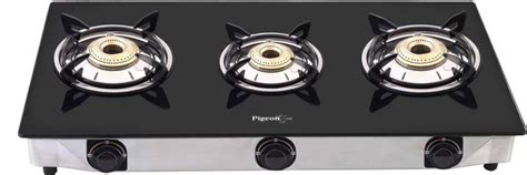 pigeon 3 burner glass top gas stove favorite